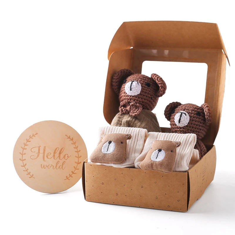 Wooden Crochet Baby Set
