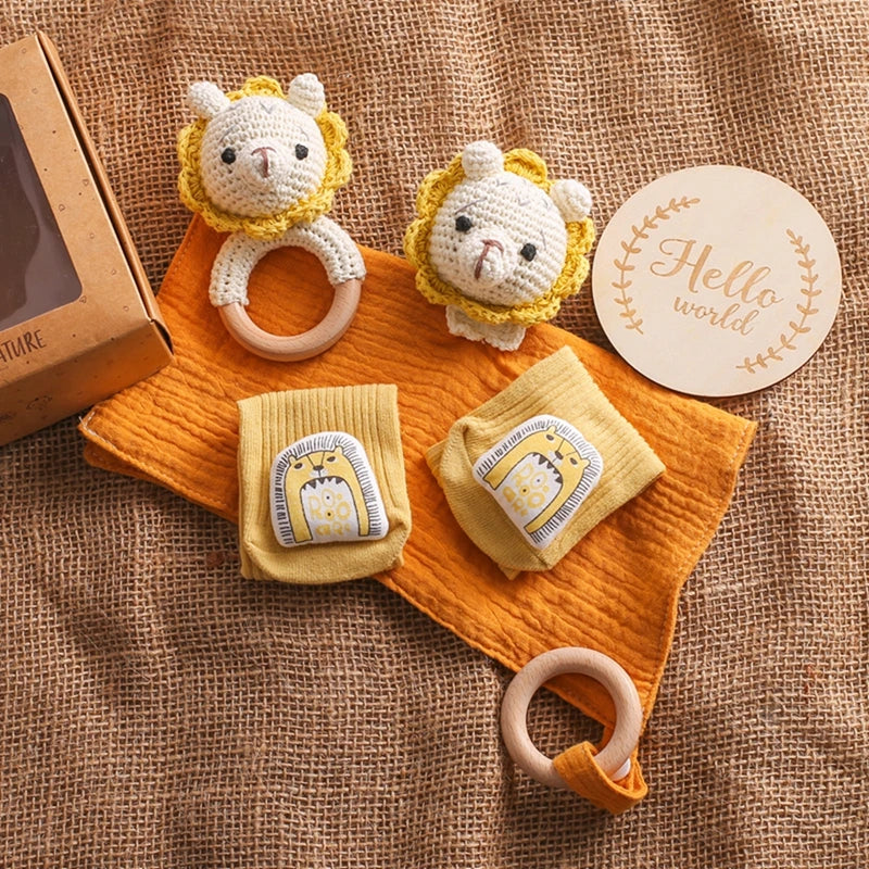 Wooden Crochet Baby Set