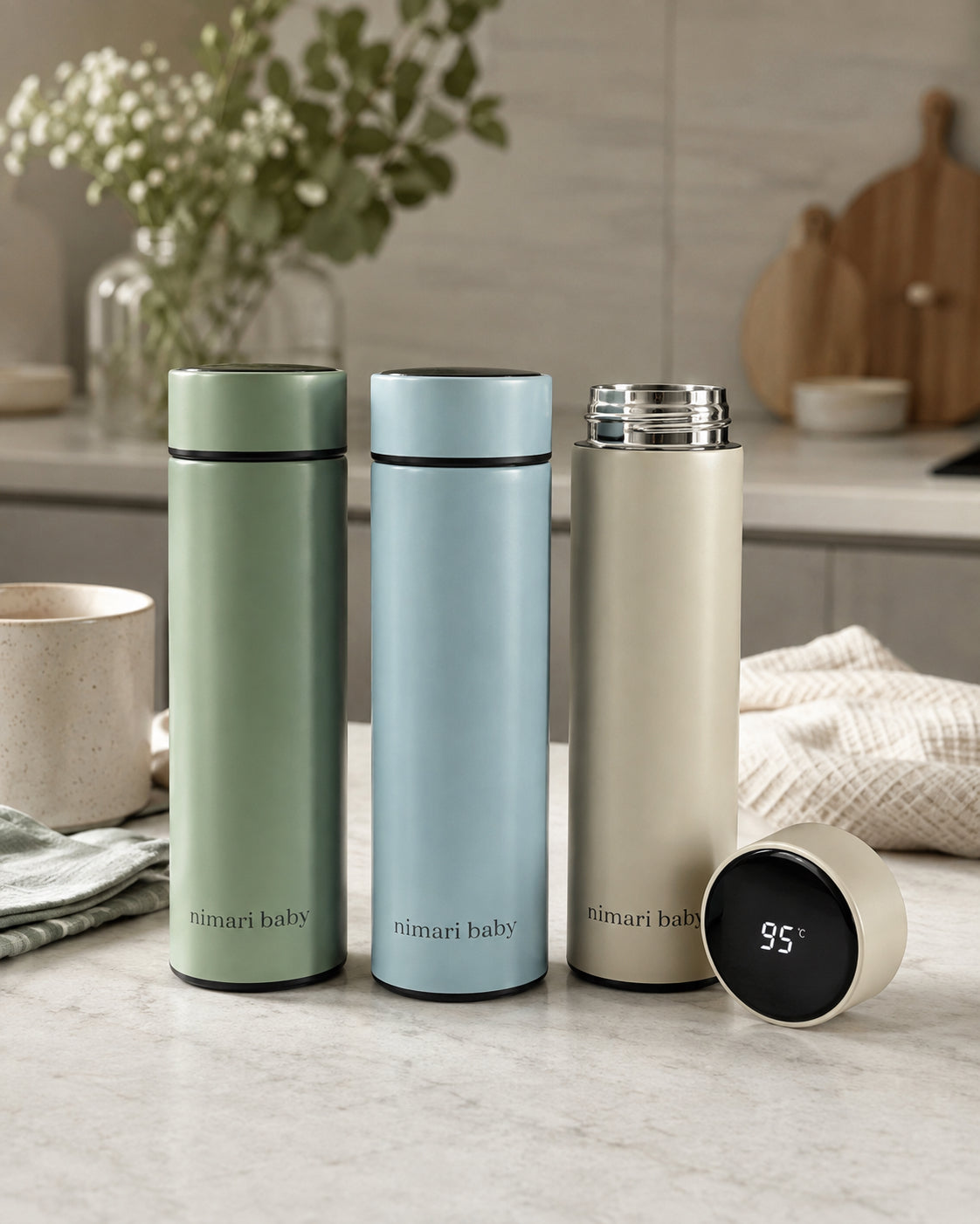 Insulated Temperature Display Bottle