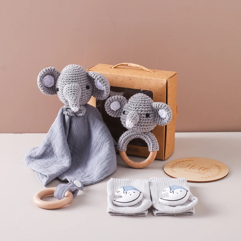 Wooden Crochet Baby Set
