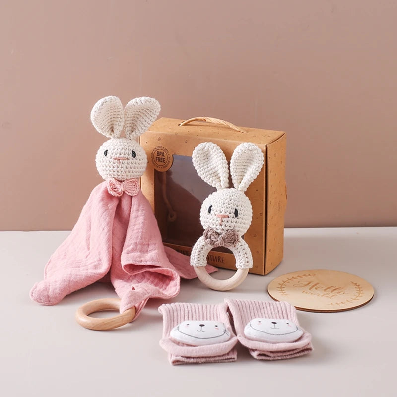 Wooden Crochet Baby Set