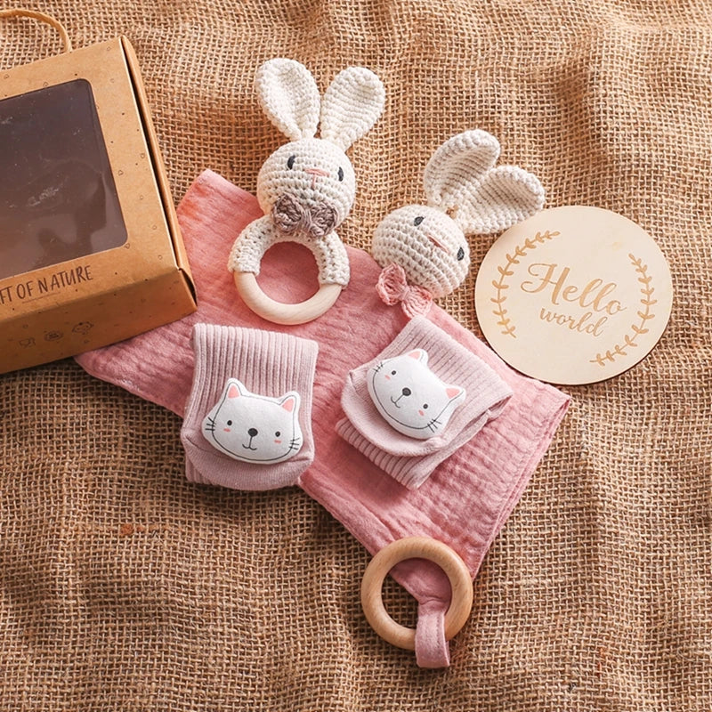 Wooden Crochet Baby Set