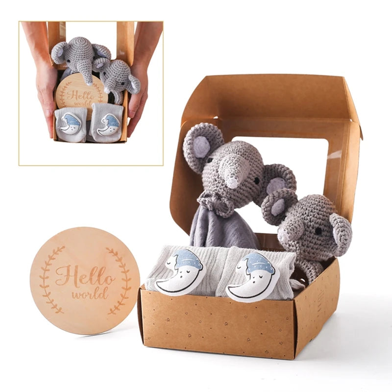 Wooden Crochet Baby Set