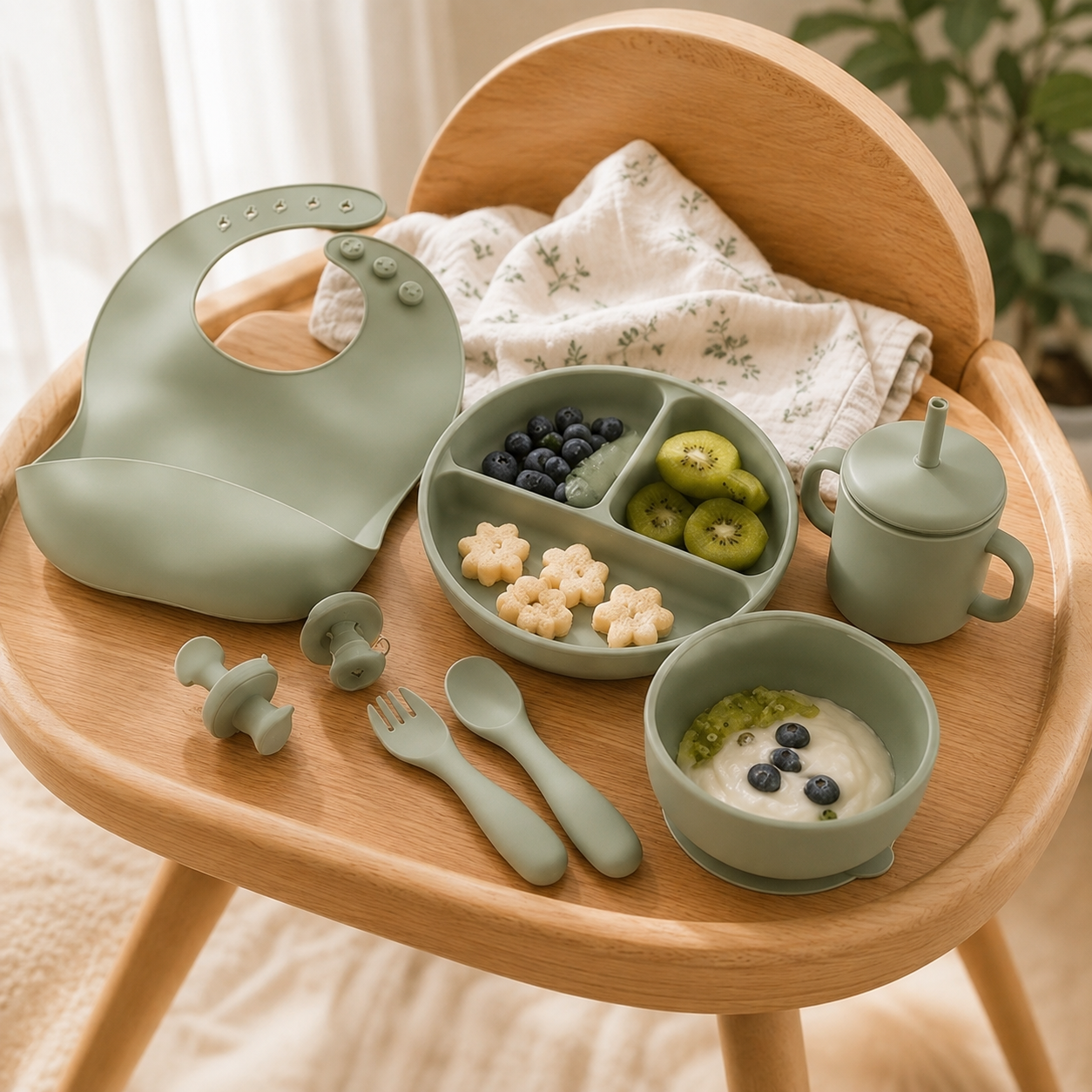 Silicone Baby Feeding Set