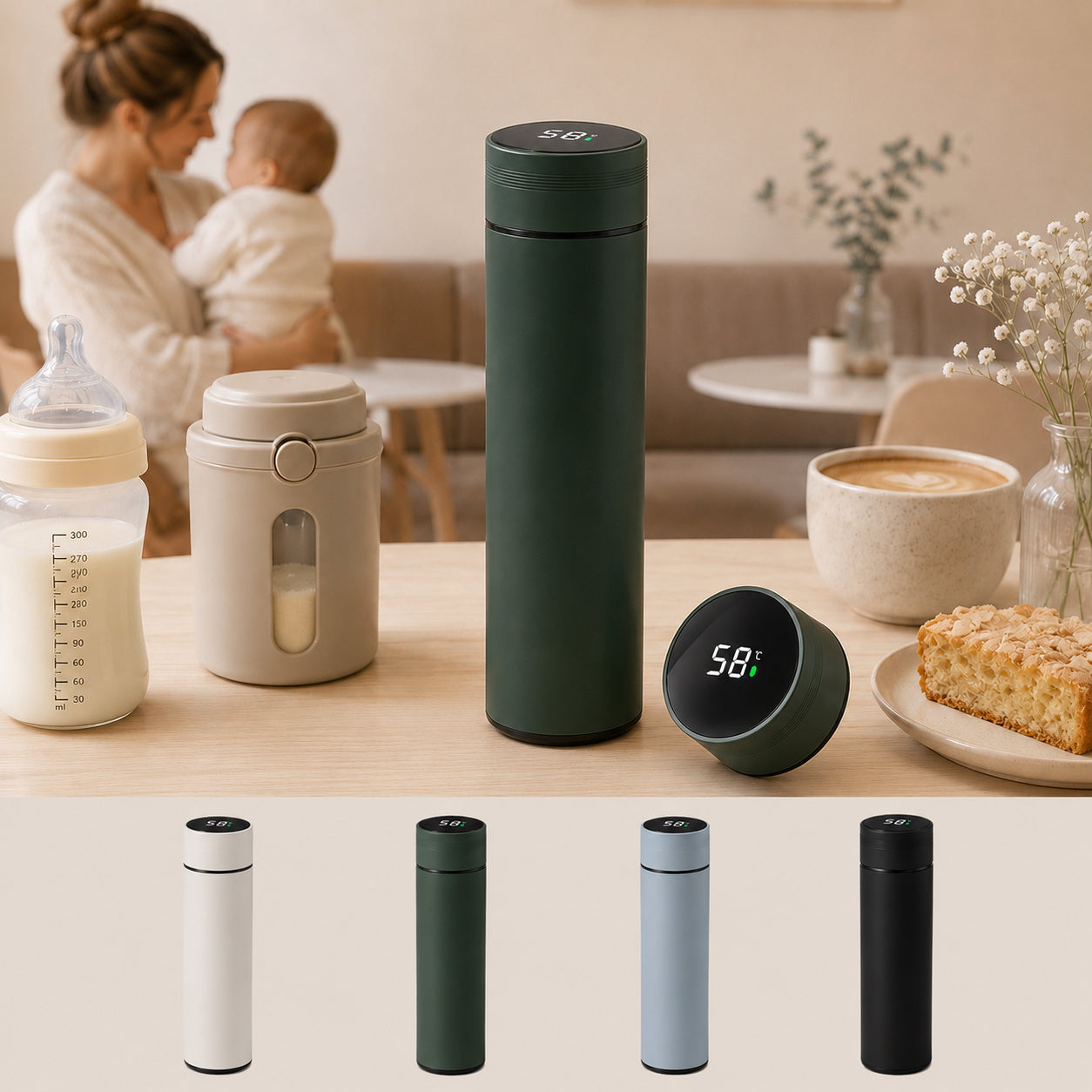 Insulated Temperature Display Bottle